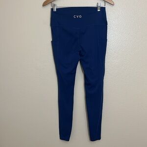 Women's Navy Blue High-Waisted Leggings